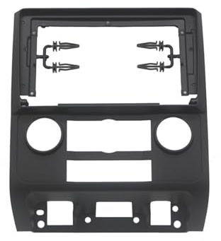 Voiture Façade D'autoradio 9 Pouces 2 Din pour Ford pour Escape 2007-2012 Autoradio Fascia Stéréo Audio Lecteur DVD Tableau Bord Cadre Kit Support Console Centrale Kit Montage Autoradio(Le Noir)