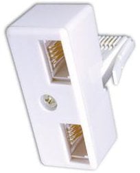 UK BT Style Plug Telephone Doubler (Phone Double Adapter) - Made for: SX EY Electronics Ltd