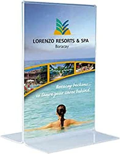 magnetoplan 43110 Tischaufsteller, Acryl, DIN lang hoch, gerade