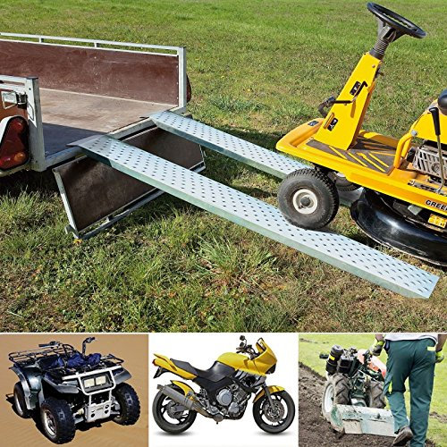 ProBache - Lot de 2 rampes de chargement en acier galvanisé