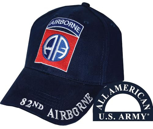EagleEmblems Herren Cap 82nd Airborne Division bestickt - Blau - Einstellbar
