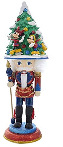 Kurt Adler 41,3 cm Hollywood Mickey und Minnie Eislaufen Nussknacker