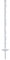 VOSS.farming 20x Farm 105 Weidezaunpfähle, Zaunpfosten, 8 Ösen für Litze, Seil, Band, Doppeltritt, verzinkter Stahlnagel, Höhe 105cm, weiß