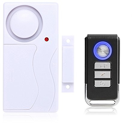 Mengshen Tür- und Fensteralarm, Diebstahlalarm Mit Fernbedienung Für Die Sicherheit Zu Hause, 105 db Super Laut (EinschließLich 1 Alarm Und 1 Fernbedienung)