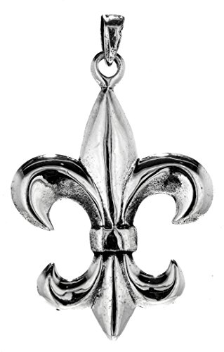 Kiss of Leather Fleur-de-Lis Anhänger aus 925 Sterling Silber Nr. 184