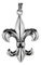 Kiss of Leather Fleur-de-Lis Anhänger aus 925 Sterling Silber Nr. 184