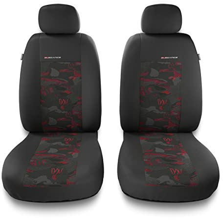 Mossa - Universal Sitzbezüge Auto kompatibel mit Renault Twingo I, II, III (1993-2019) - Autositzbezüge Schonbezüge für Autositze - 2UNE-RD