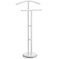 IDIMEX Valet de Chambre LAURENZ Valet de Nuit Porte vêtements Support Veste en métal laqué Blanc