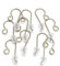 Titanium 10pcs Earring Hooks, Yellow (Grade 1), Allergy free, Lightweight, 0.8mm wire, Jewelry