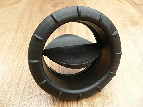 Black truma air flow outlet vent with adjustable throttle for 65mm pipe