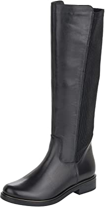 Remonte D8371, Stivali ad Altezza Ginocchio Donna, Nero 01, 39 EU