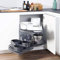 XEMQENER Kitchen Blind Corner Pull-Out Shelving Unit Organizer 2 Tiers Swing Tray for 900-1000mm Cabinet