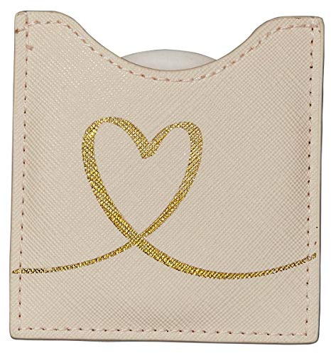 DRAEGER PARIS 1886 Toga - Miroir Coeur - Miroir Rond de Poche à Emmener Partout - Idéal Cadeau Anniversaire, Toutes Occasions - Dimensions 8,5 x 8 cm 76005894 Small
