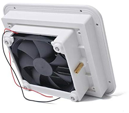 Temhyu Shuxiang-Rejilla de ventilación Agotar Ventilador de ventilación, de Aire Lateral Caravana por la Autocaravana RV Camper Van, Blanca Ventilador de ventilación, Cocina, baño, WC Pequeño Aire AC