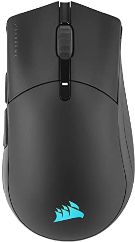 CORSAIR SABRE RGB PRO WIRELESS CHAMPION SERIES Ultra-Light FPS/MOBA Gaming Mouse – 26,000 DPI – Ergonomic Design – iCUE Compatible – PC, PS5, PS4, Xbox – Black