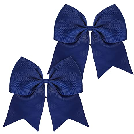 2 Stück Haarschleife Hair Bow Schleife Groß Jubelschleifen Bulk Große Haarschleifen Riesige Cheerleaderschleifen 8 Zoll Kleinkinder Mädchen Riesige Cheerleader Pferdeschwanzhalter Teen Haarbänder