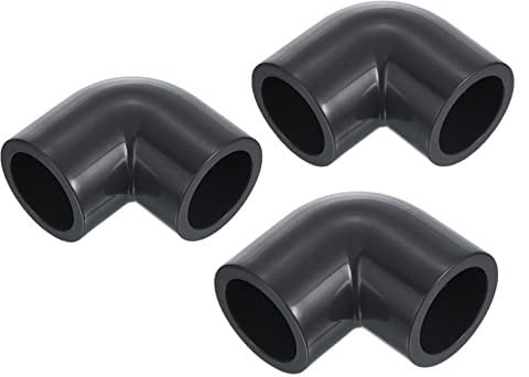 PATIKIL UPVC Pipe Fitting Elbow 20mm Socket, 8 Pack 90 Degree Adapter Connector, Gray