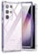 SURITCH Compatible with Samsung Galaxy S23 Ultra Case Clear【Built in Screen Protector】 360 Full Body Protection Shockproof Rubber Rose Gold Bumper Rugged Cover Case for Samsung S23 Ultra 5G-Purple