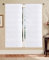 GBiancheria COPPIA TENDE KIRA RICAMATE 45X150 45X240 PER FINESTRE E PORTEFINESTRE PRONTE DA APPENDERE (45x150, Beige)