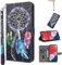 BOLELAW Hülle für Xiaomi 12 Pro PU Leder Stoßfeste Flip Case mit [Magnetverschluss] [Standfunktion] [Kartenfächern] Schutzhülle Klapphülle für Xiaomi 12 Pro, Traumfänger