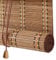 Retro Bambusrollo Blickdicht,60% Verdunkelungsrollo Bambus Jalousine Raffrollo,Natur Holzrollos,Sonnenschutz und Sichtschutz Rollo Seitenzugrollo Für Fenster und Türen,Anpassbar (85x120cm)