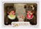 Sekiguchi 244034 Originelles Monchhichi Jubiläums-Set, Mädchen, ca. 20 cm hoch aus braunem Plüsch, 244034