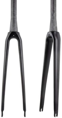 HIMALO Carbon Rigid Fork 700c Road Bike Fork C Brake 1-1/2 Tapered Front Fork Threadless QR 9 * 100mm (Color : Matte Black)