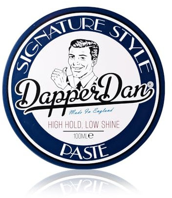 Dapper Dan Signature Style Paste, High Hold Low Shine für Männer, für kurzes bis mittellanges Haar, überarbeitbare Paste, Signature Cologne Duft, 100 ml