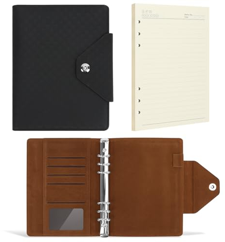Budget Planner, Budget Binder A5, 6 Löcher Ringbuch Notizbuch Haushaltsbuch mit Geldfächer, Terminplaner 2024 A5, Sparchallenge Budgetplaner für Geldorganisierer Cashstufing