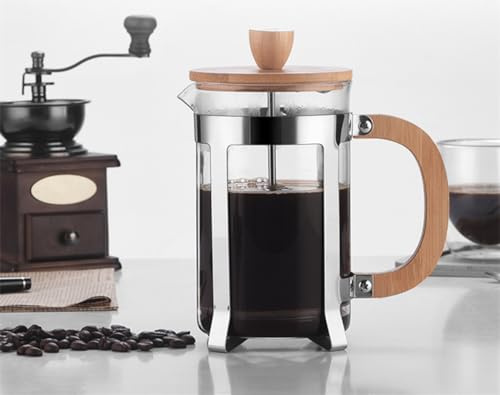 DUJIAOSHOU Cafetiere French Press Kaffeemaschine, kleine Teepresse, 350 ml, 1-2 Tassen