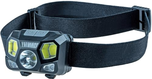 ChiliTec Stirnlampe Kopflampe mit 4 Lichtmodi Led IP44 Wiederaufladbar Outdoor Beleuchtung für Kopf und Helm mit Gestensteuerung