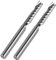 EFUTURETIME 2 x Fresa de Metal Duro de 6mm, Fresa de Puntahelicoidal de 1 Filo, Fresa Perforadoras de Acero de Tungsteno CNC para Fresadoras, Madera, PVC, Aluminio, Talla En Madera