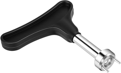 LLOUSSAK Golf Shoe Spike Removal Tool, Golf Shoe Spike Rotate Tool, Golf Shoe Spikes Wrench for Spike Shoes, Universal Spike Golf Shoes Replacement Tool(Black)