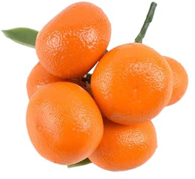 NOLOWY Künstliche Mandarinenfrucht Simulation Mandarine Obst Fotografie Requisiten für Küche Party Dekorationen Korb Display