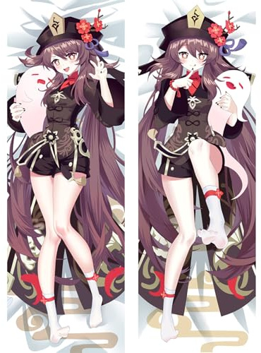 SFHCOISM Dakimakura Body Pillow Anime Kissenbezug Kissenhülle Genshin Impact Hu Tao A10, Pillowcase Doppelseitige Seitenschläf Umarmungskissen Bezug Dekorative Zierkissenbezug