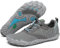 SAGUARO Barefoot Shoes Femme Trail Running Minimalistes Escalade Chaussures de Randonnée Homme Respirantes Légères Gris 42 EU