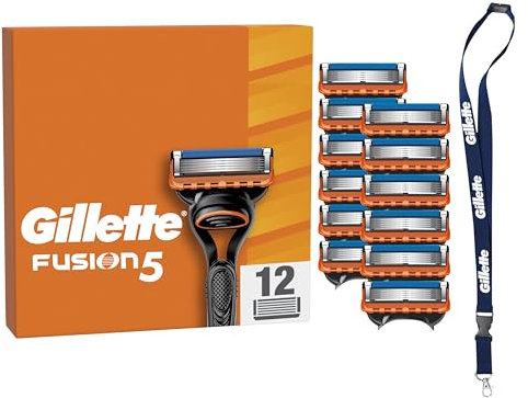 Gillette Fusion5 Systemklingen 12er + Schlüsselanhänger - Online Versandvariante