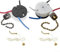2 Pack ZE 208S Replacement Pull Chain Switchs for Ceiling Fan, 3 Speed & 4 Wire
