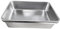 getuse Lettiera per gatti in acciaio inox con setaccio, grande capacità, design aperto, facile da pulire, soglia bassa per gatti e conigli
