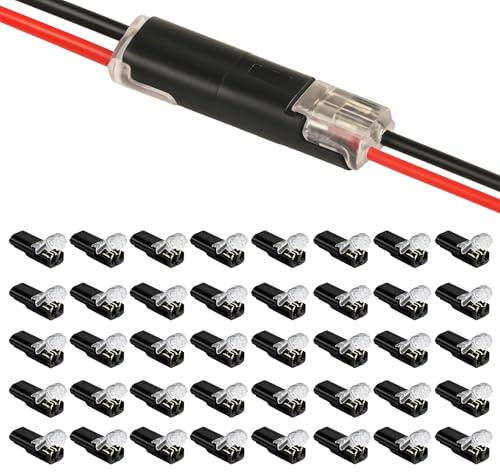 40 Stück Lüsterklemmen Steckbar, Kabelverbinder Für Fahrzeugverkabelung, LED-Beleuchtung Und Audioanlagen, Kabelklemmen Elektro Mit Hochwertigem Material, Zur Reparatur, Wartungsarbeiter