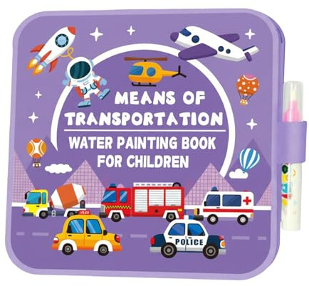 Livre de coloriage magique sans déversement pour enfants Montessori 2026, cahier d'activités réutilisable avec révélateur d'eau, ensemble de peinture sans tache pour tout-petits