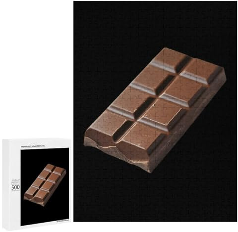 Chocolate Bar Funny Wooden Picture Puzzle for Adults Vertical Challenge Intellectual Game Jigsaw Birthday Gifts