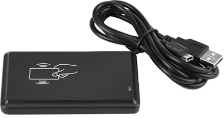 Ticfox 13,56 MHz USB-IC-Kartenleser, kontaktloser RFID-Leser mit LED-Summer für die Zugangskontrolle, Logistik, Personalidentifikation, 2000 XP NT ME Vista