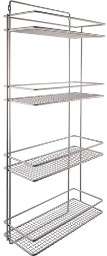 VS Besenschrankhalterung 395 x 922 x 175 mm Stahldraht Silber