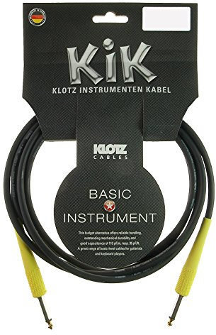 Klotz Instrumentenkabel 3M Black Kik-Coloured Lumi Yellow