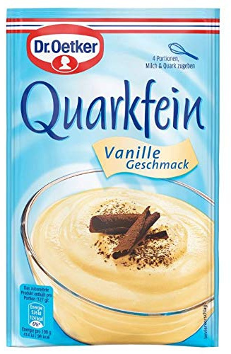 Dr. Oetker Quarkfein Vanille-Geschmack, 57 g Dessertpulver für eine Quarkspeise Vanille-Geschmack