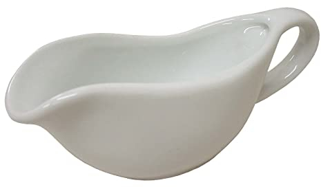 SALSERA SALSA CON ASA 110ML PORCELANA BLANCO