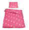 Kinderbettwäsche-Set EDDA | 100% Baumwolle | hochwertiger Digitaldruck | schadstoffgeprüft (135x200 cm, Sterne Pink)