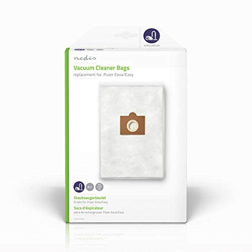 NEDIS Staubsaugerbeutel | 4 Stück Stück | Synthetik | Meist verkauft für: Puzer Eeva/Easy | Weiss Weiss