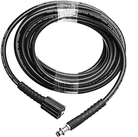 JOYFULBID High Pressure Washer Water Hose for Cleaning, 6m / 8m / 10m for Karcher Series(Old Version Round Connect Head, 6M)